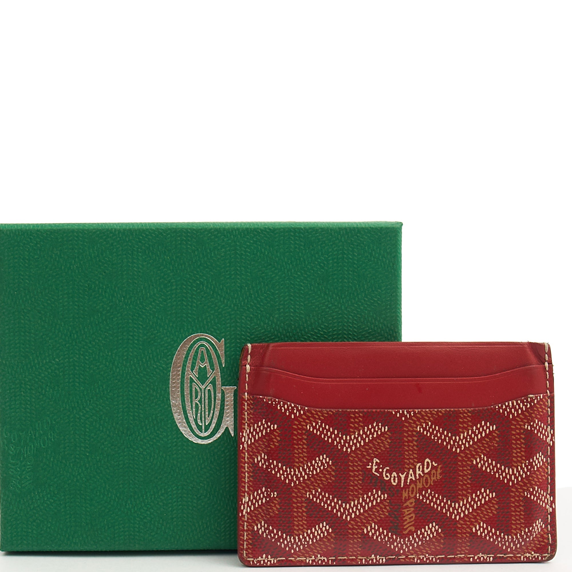 Goyard  Holder Sulpice  Holder in Red, Leather