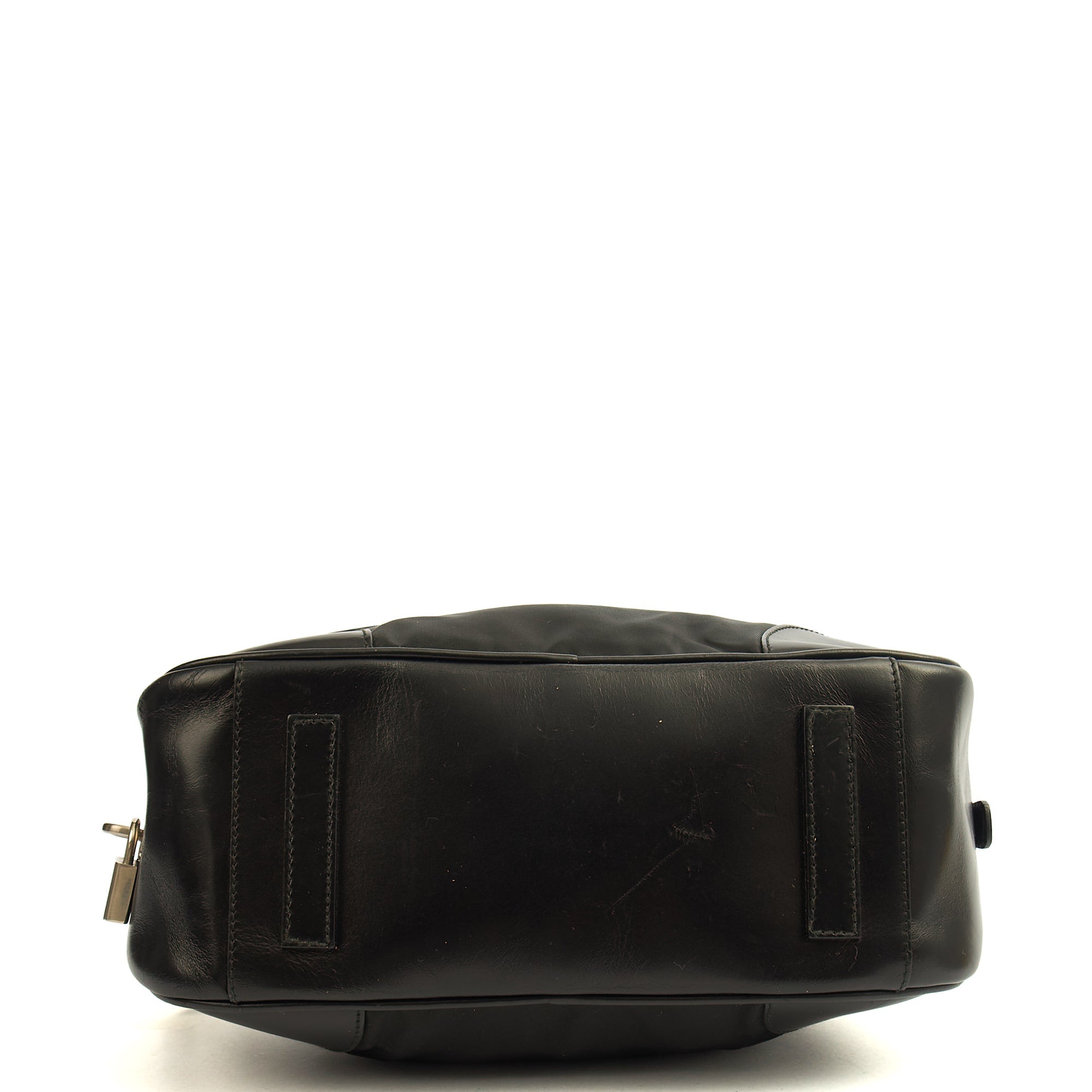 Prada Top Handle Shoulder Bag in Black, Nylon