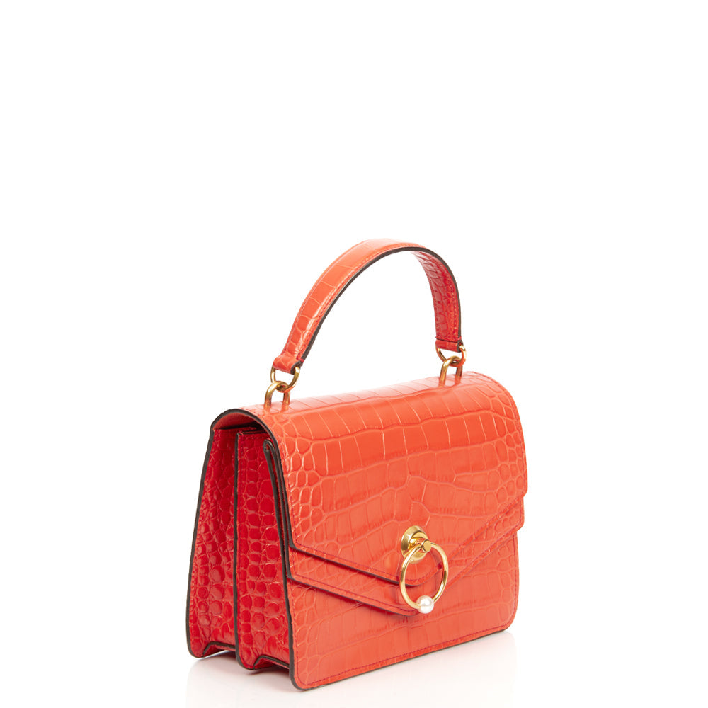 Mulberry Medium Harlow in Hibiscus , Exotic Effect Leather