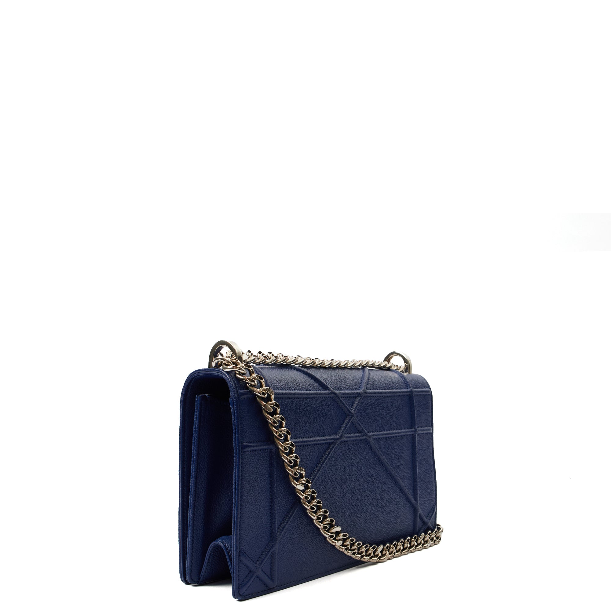 Christian Dior Shoulder Bag Diorama - Medium in Blue, Leather