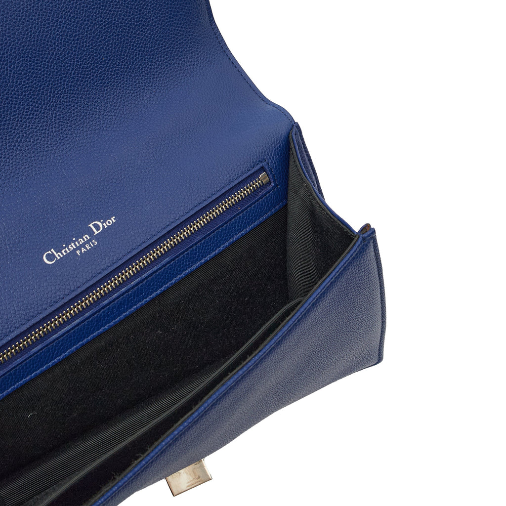 Christian Dior Shoulder Bag Diorama - Medium in Blue, Leather