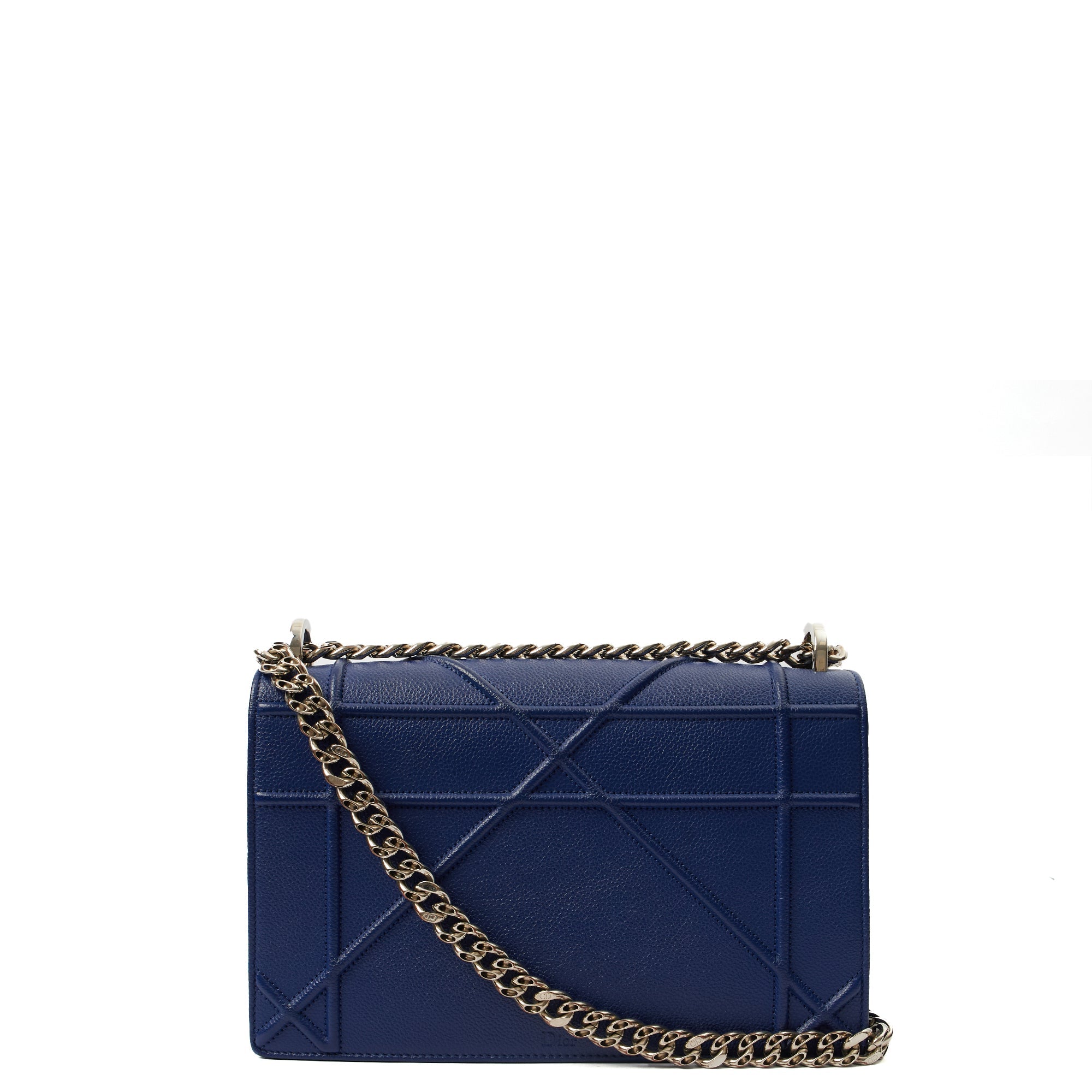 Christian Dior Shoulder Bag Diorama - Medium in Blue, Leather