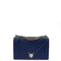 Christian Dior Shoulder Bag Diorama - Medium in Blue, Leather