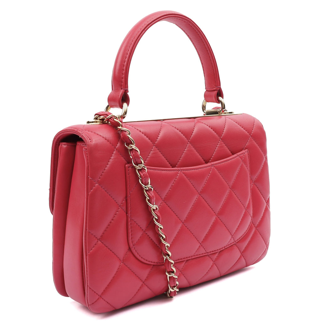 Chanel Top Handle Trendy CC in Pink, Calfskin Leather