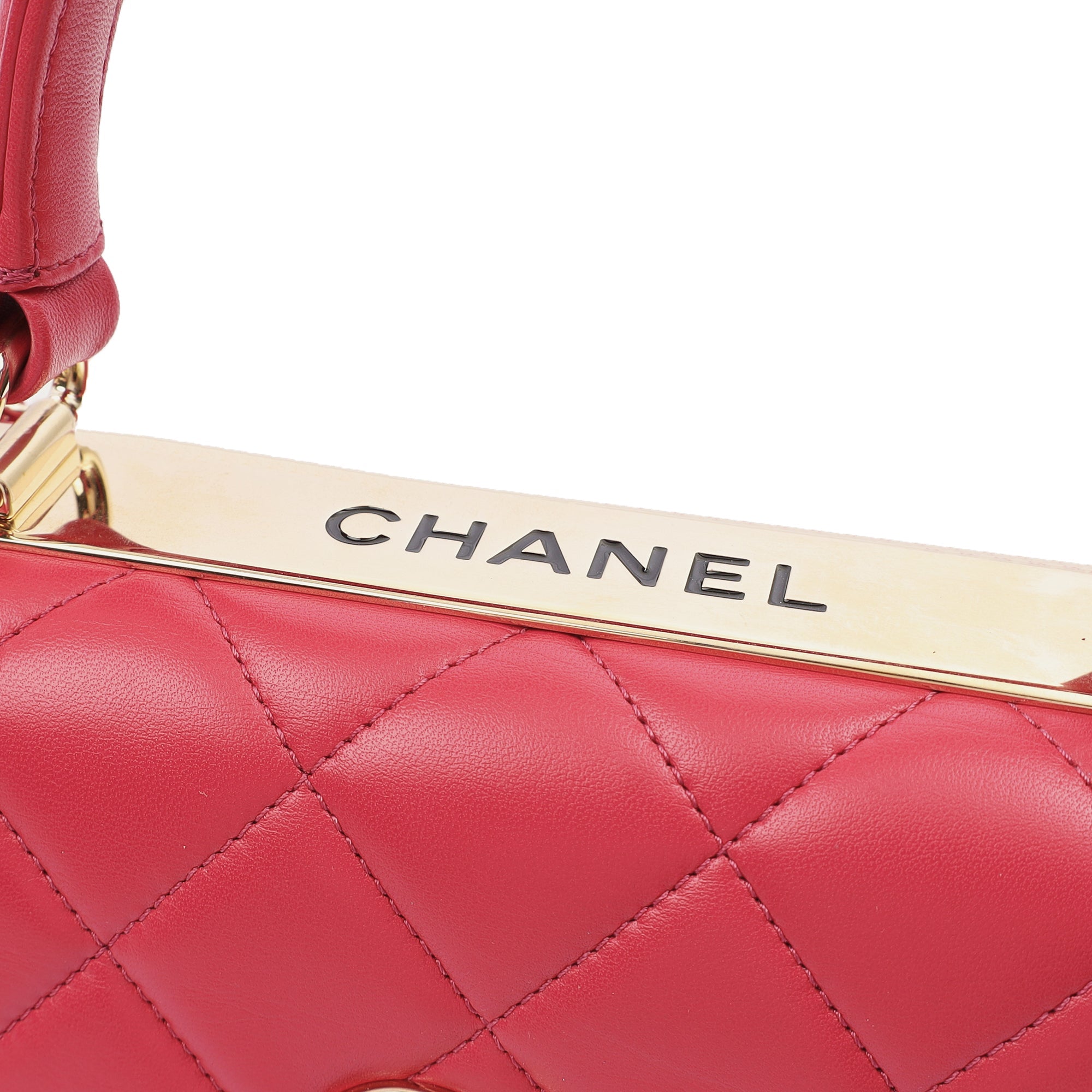 Chanel Top Handle Trendy CC in Pink, Calfskin Leather