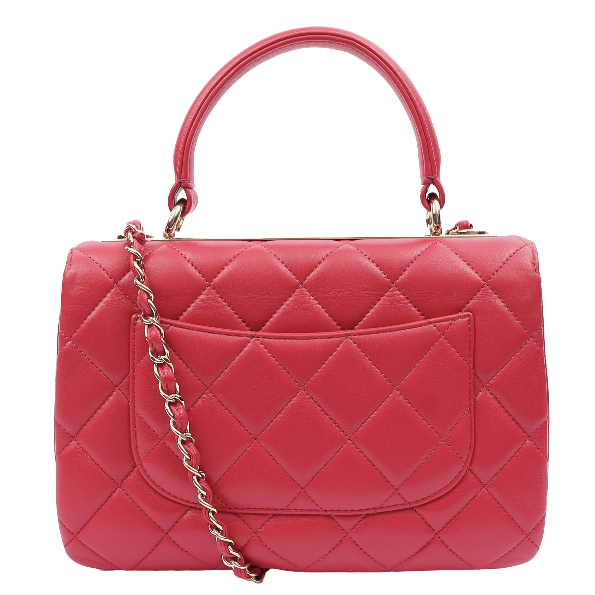 Chanel Top Handle Trendy CC in Pink, Calfskin Leather