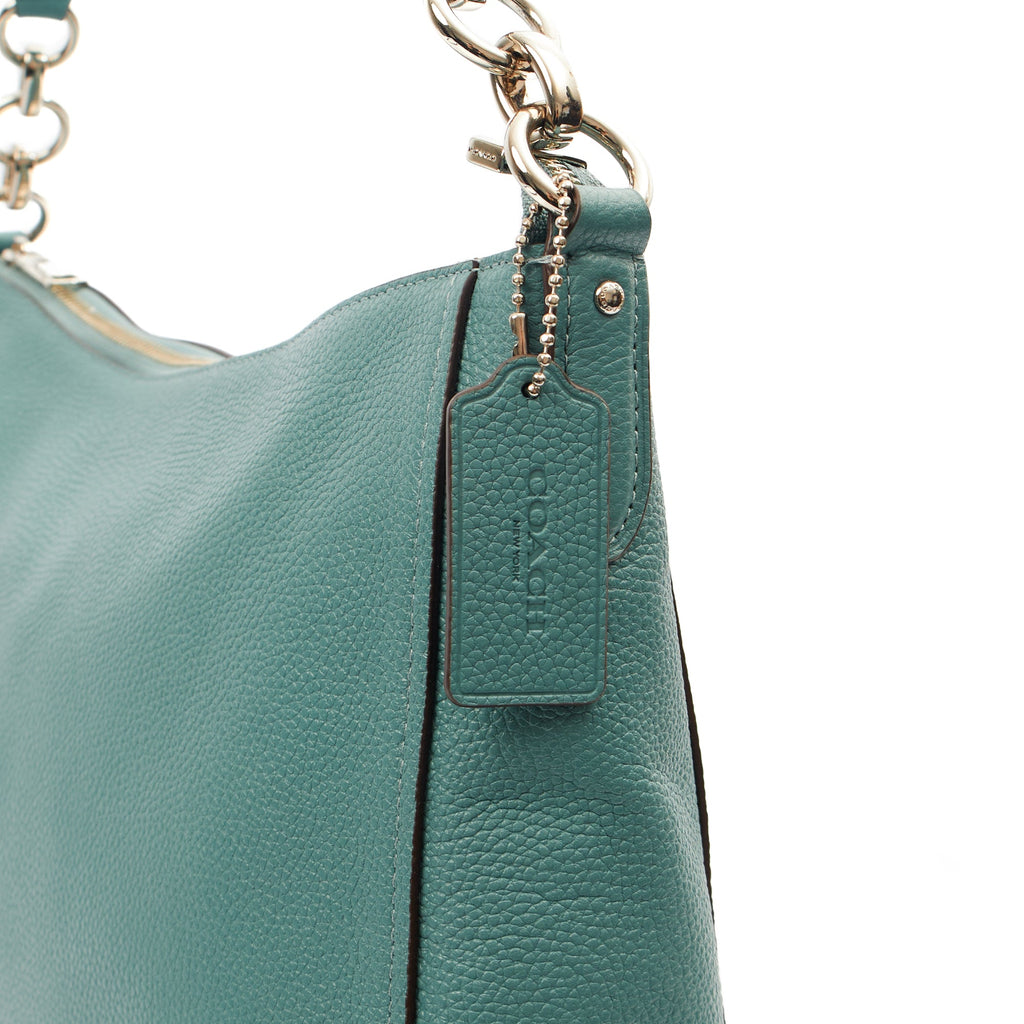 Coach Shoulder Bag Hadley Hobo in Blue, Leather