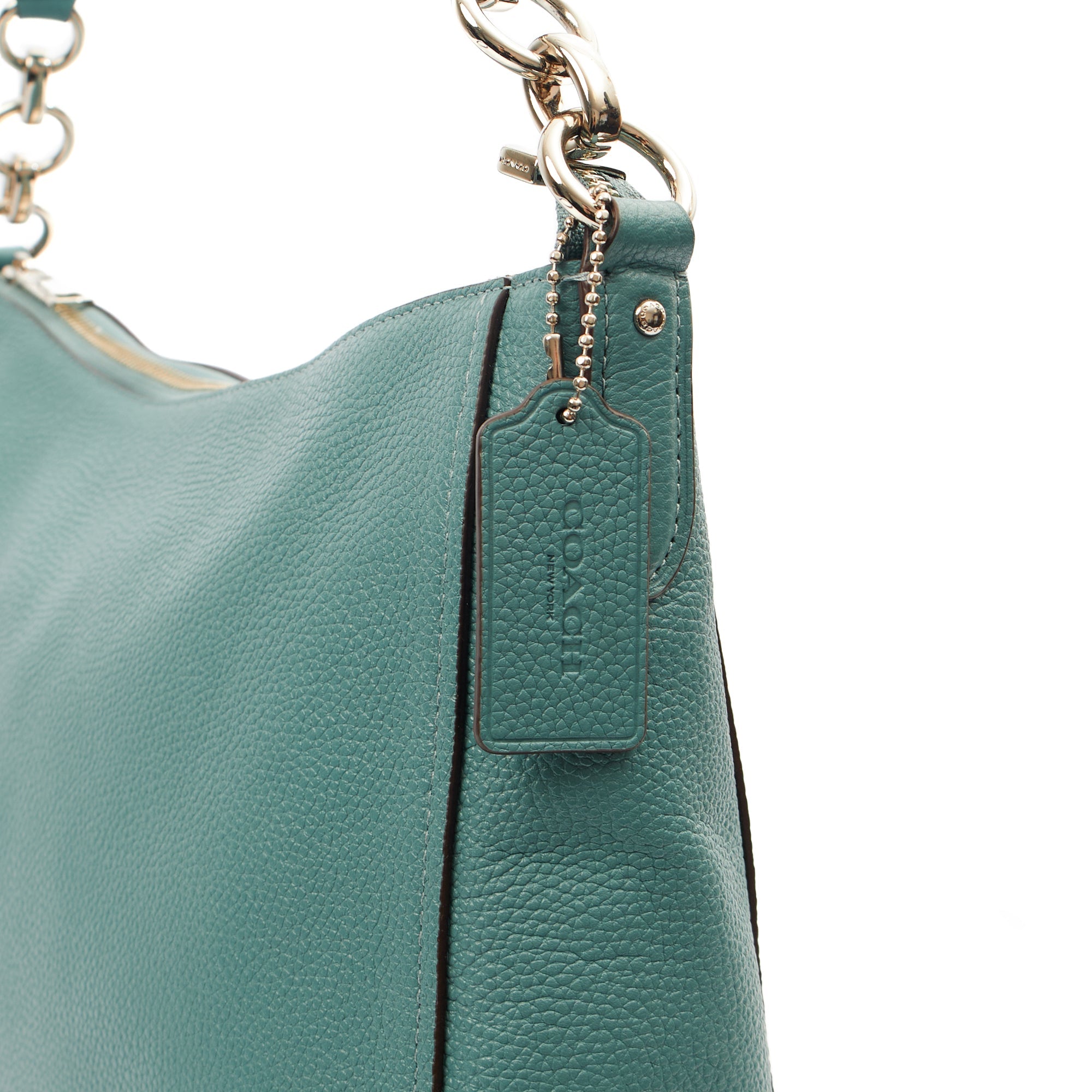 Coach Shoulder Bag Hadley Hobo in Blue, Leather