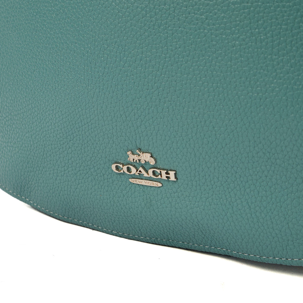 Coach Shoulder Bag Hadley Hobo in Blue, Leather