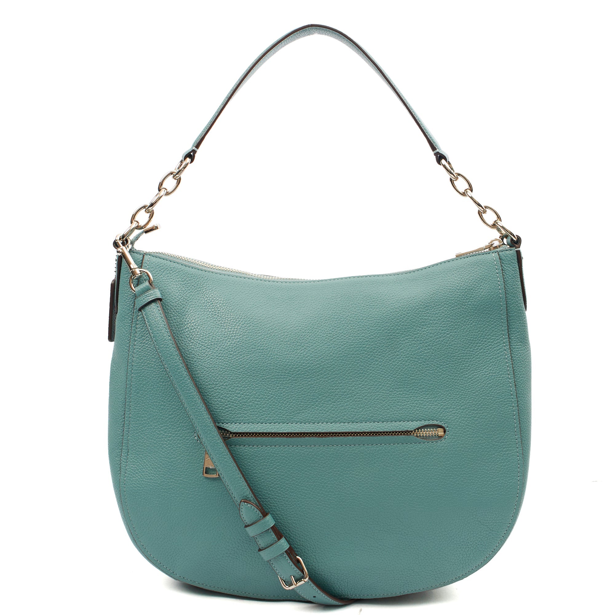Coach Shoulder Bag Hadley Hobo in Blue, Leather