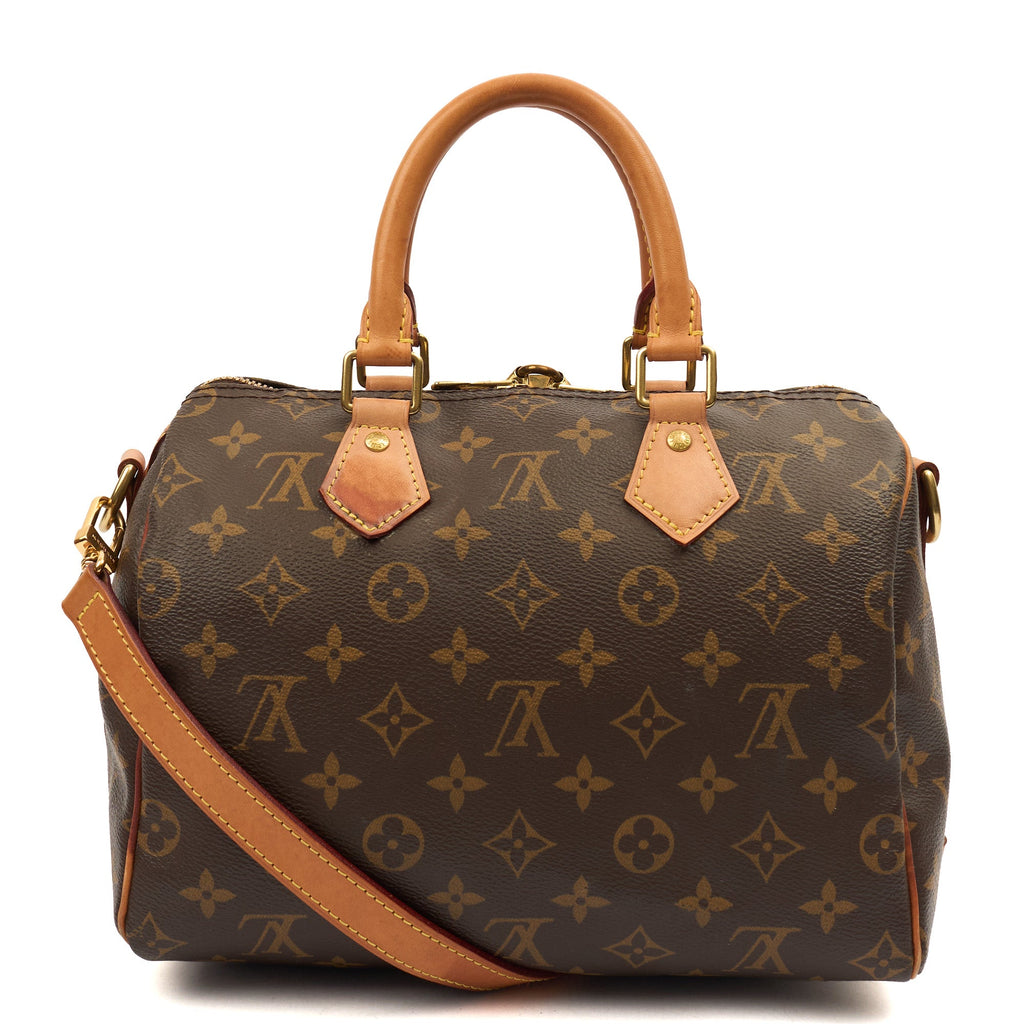 Louis Vuitton Cross Body Speedy Bandouliere 25 in Monogram, Canvas