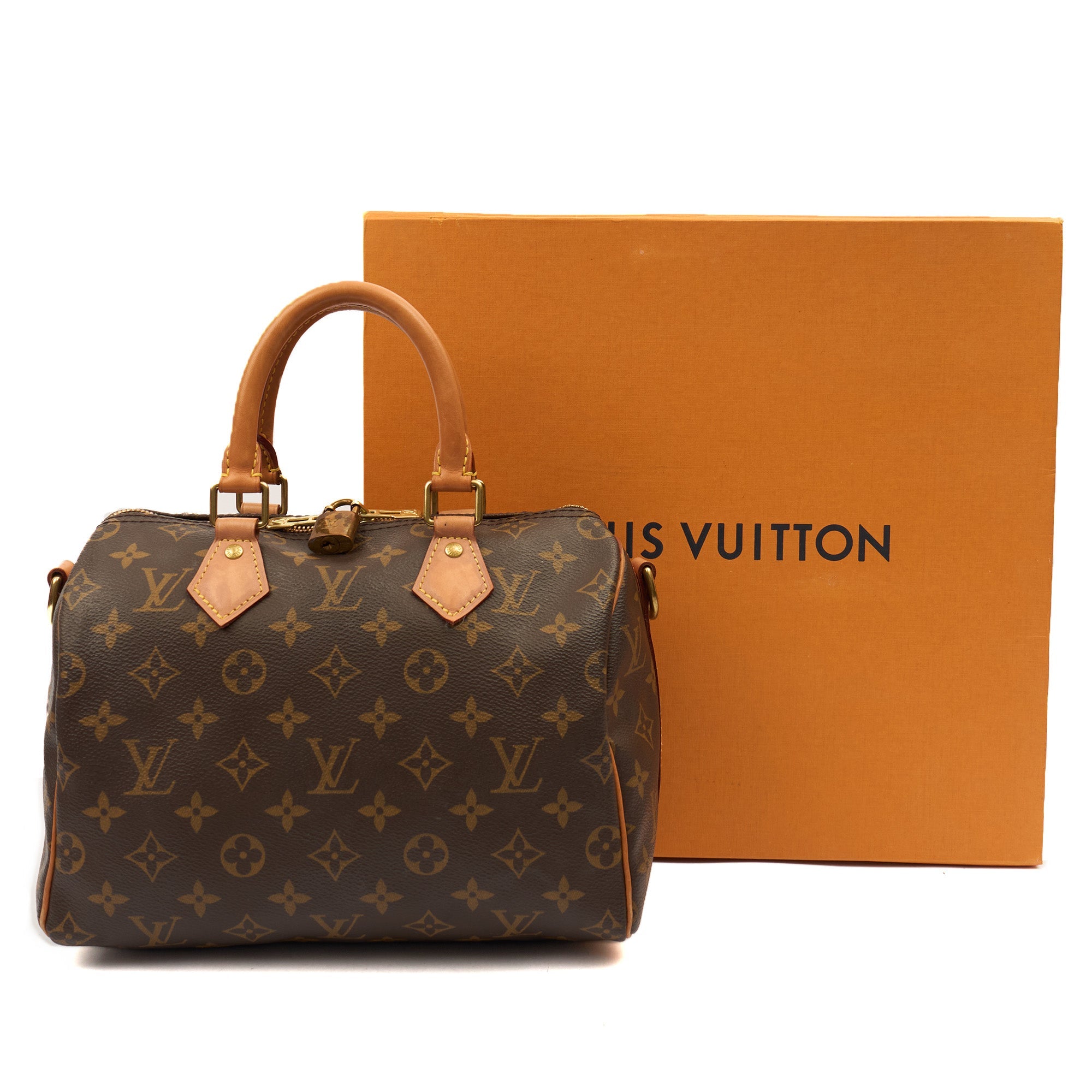 Louis Vuitton Cross Body Speedy Bandouliere 25 in Monogram, Canvas