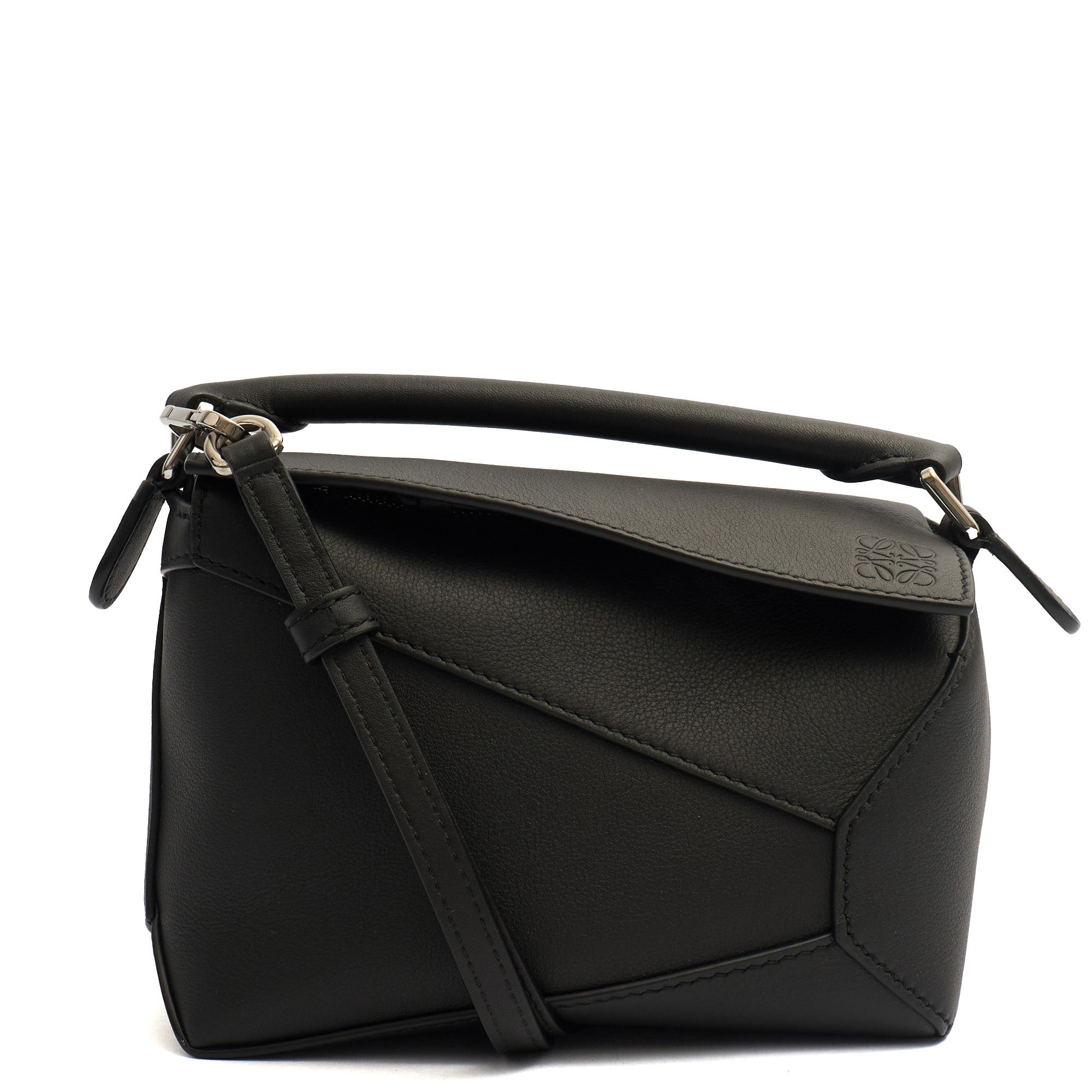 Loewe Cross Body Puzzle - Mini in Black, Leather