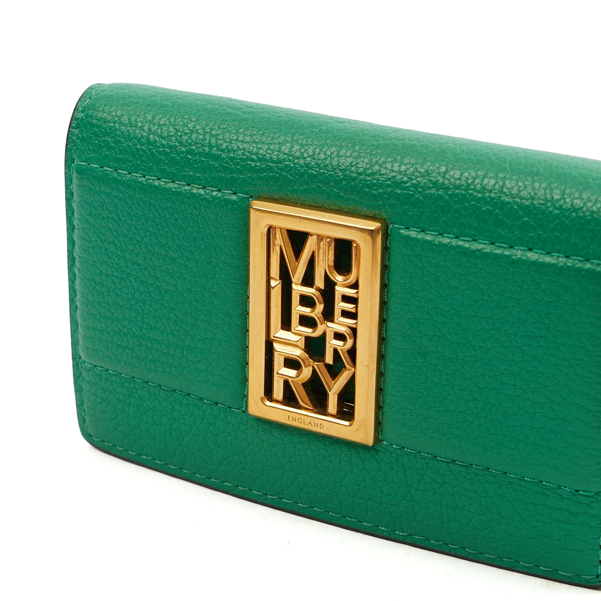 Mulberry Wallet Sadie Wallet in Green, Calfskin Leather