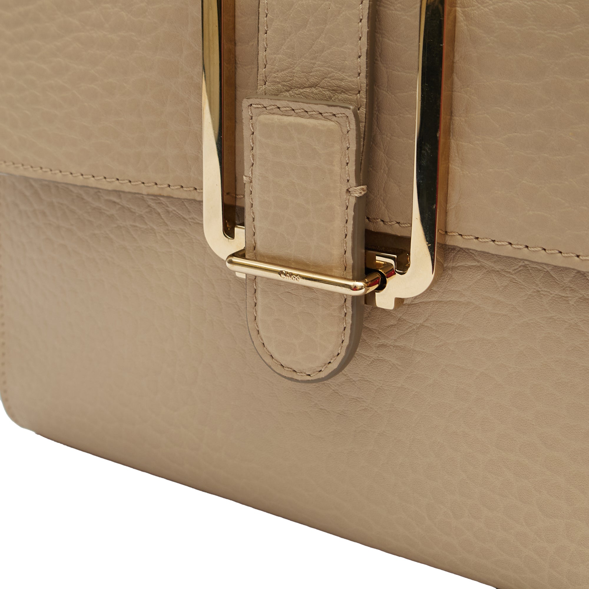 Chloe Shoulder Bag Shoulder Bag in Neutral, Calfskin Leather