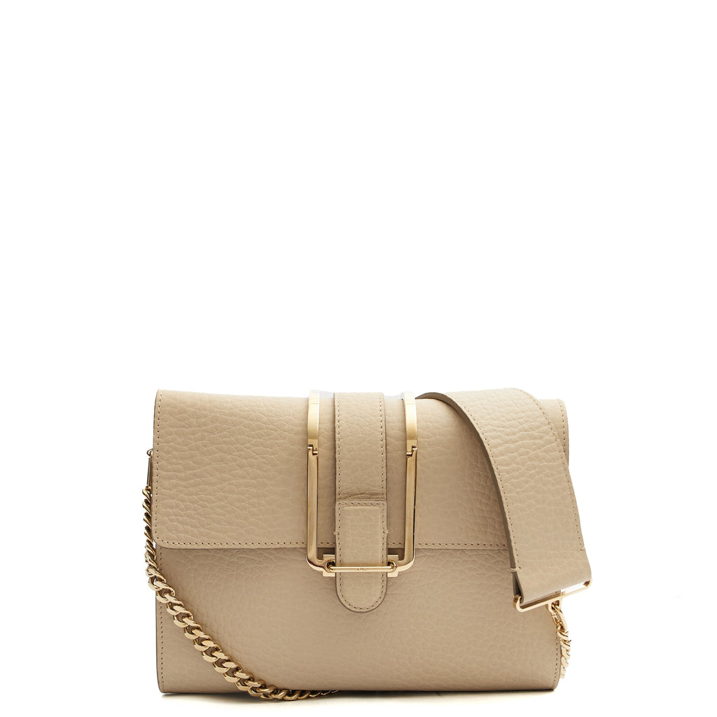 Chloe Shoulder Bag Shoulder Bag in Neutral, Calfskin Leather