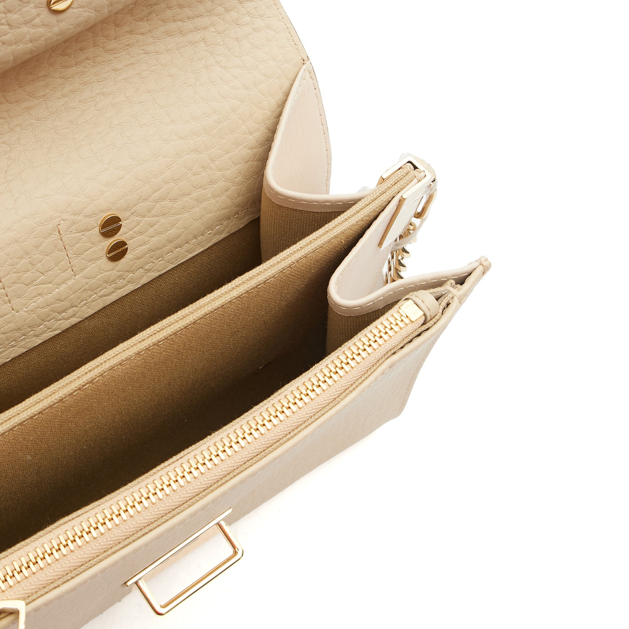 Chloe Shoulder Bag Shoulder Bag in Neutral, Calfskin Leather