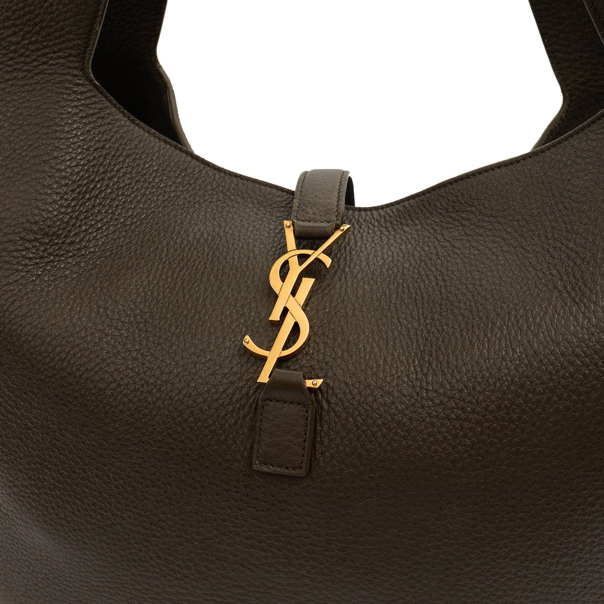 Saint Laurent Shoulder Bag Le 5 À 7 Hobo in Green, Leather