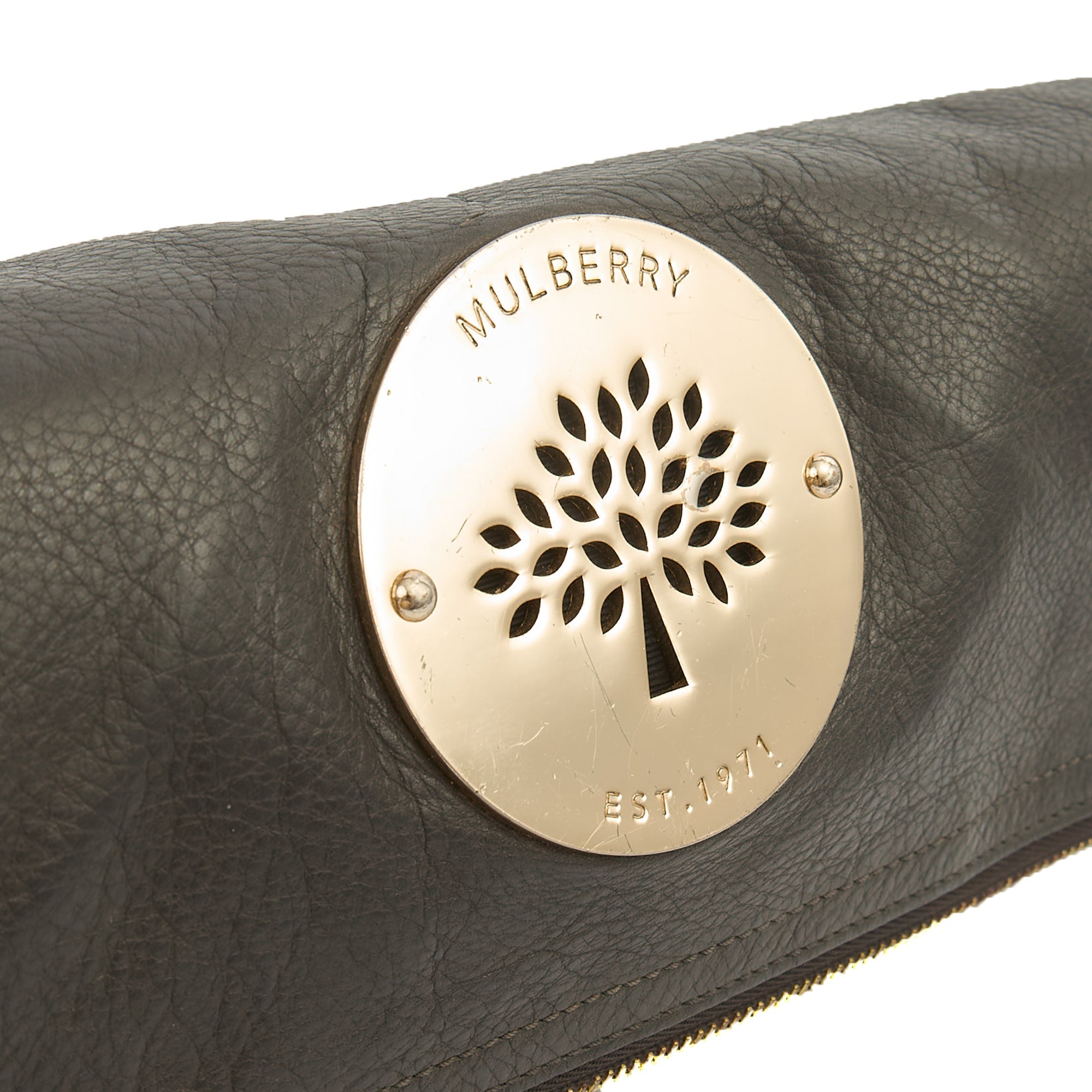 Mulberry Clutch Daria Clutch in Mole Grey, Leather