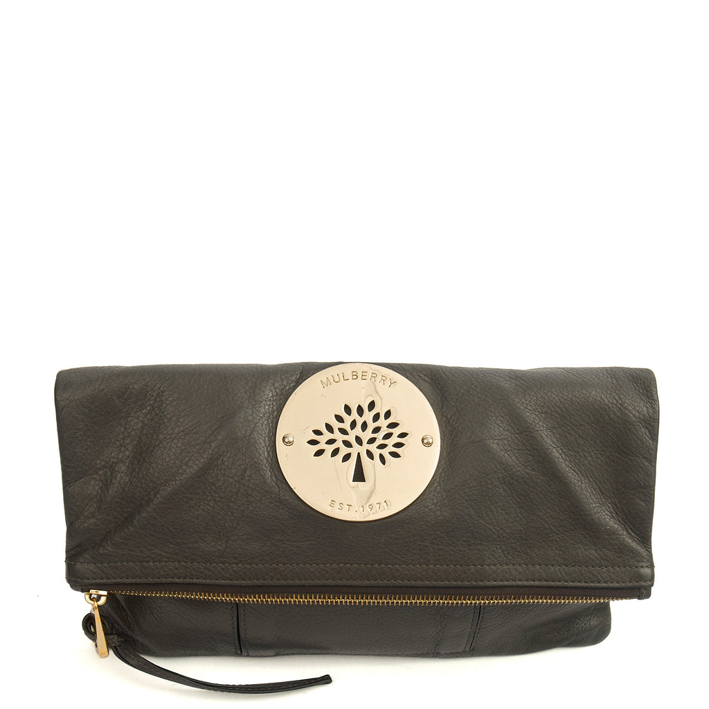 Mulberry Clutch Daria Clutch in Mole Grey, Leather
