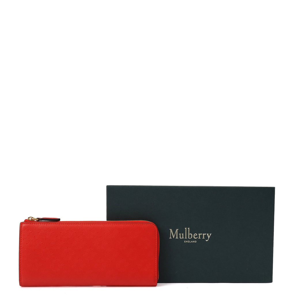 Mulberry Purse Wallet in Fiery Red, Leather