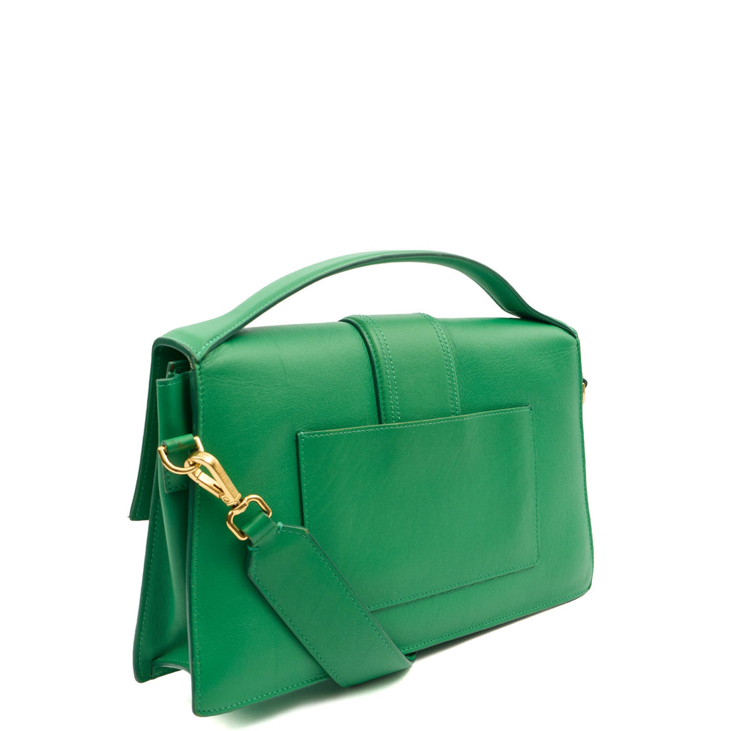 Jacquemus Cross Body Le Grand Bambino in Green, Leather