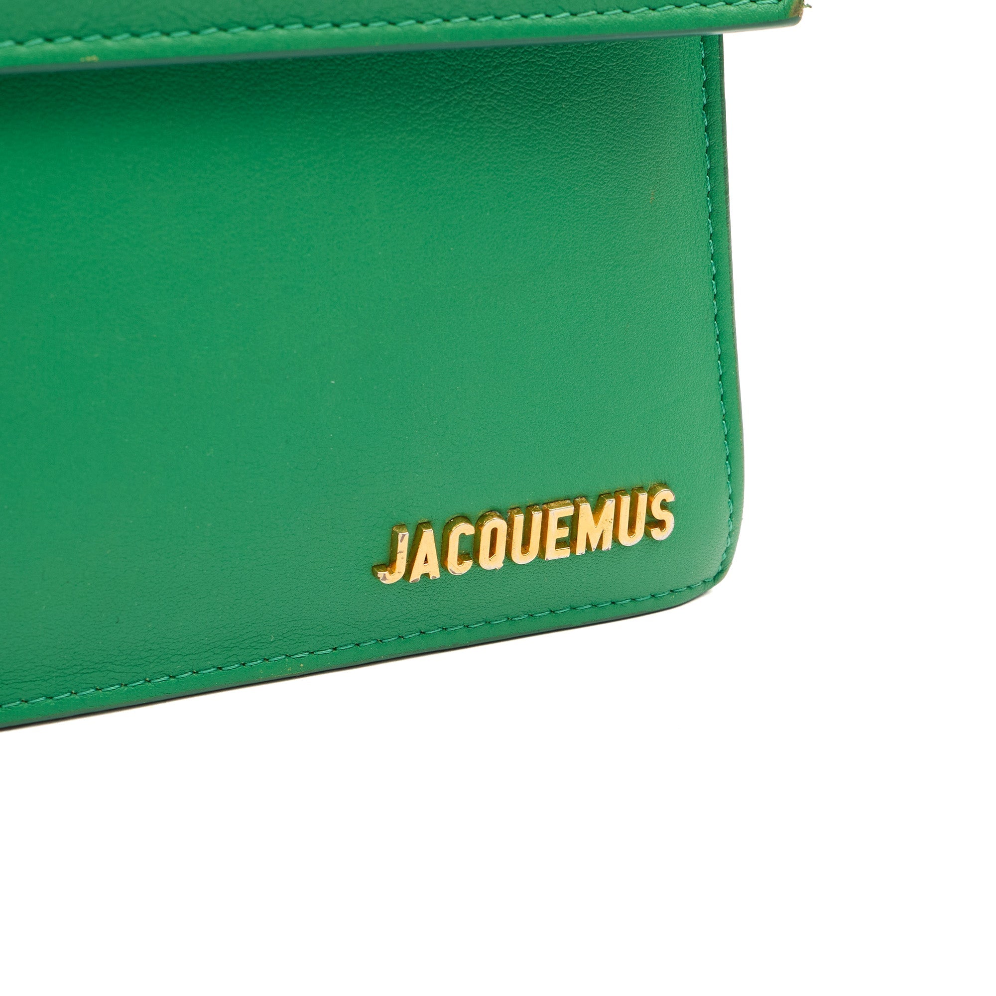 Jacquemus Cross Body Le Grand Bambino in Green, Leather