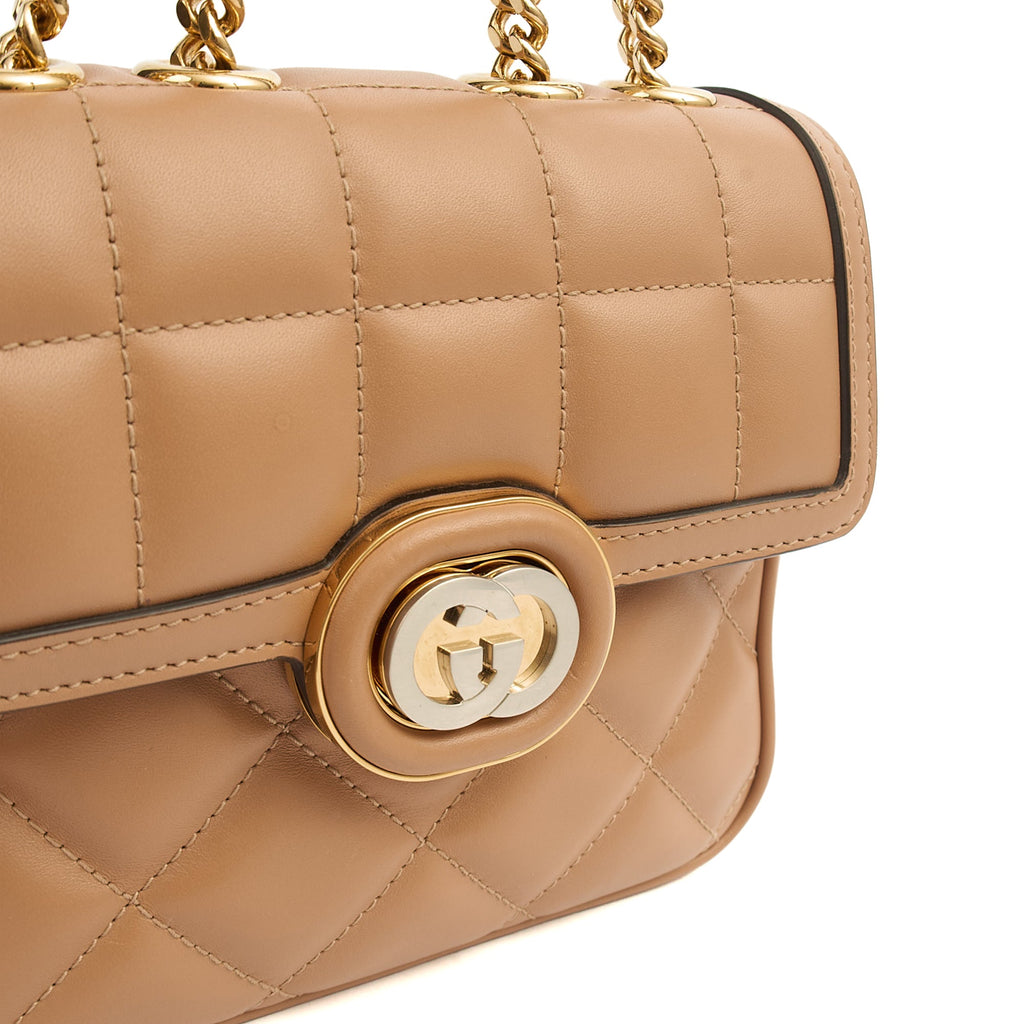 Gucci Cross Body Deco Shoulder - Small in Brown, Leather