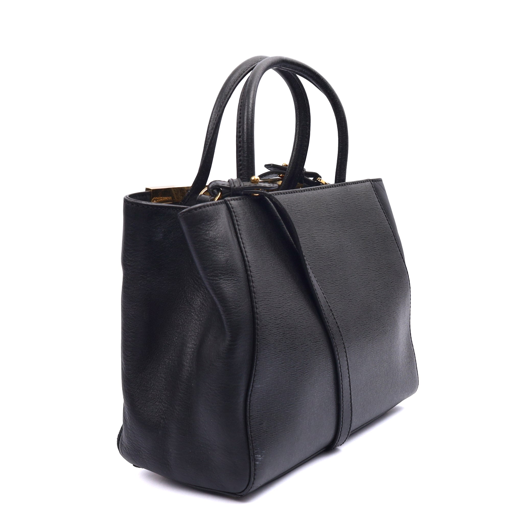 Fendi Tote 2Jour - Medium  in Black, Leather