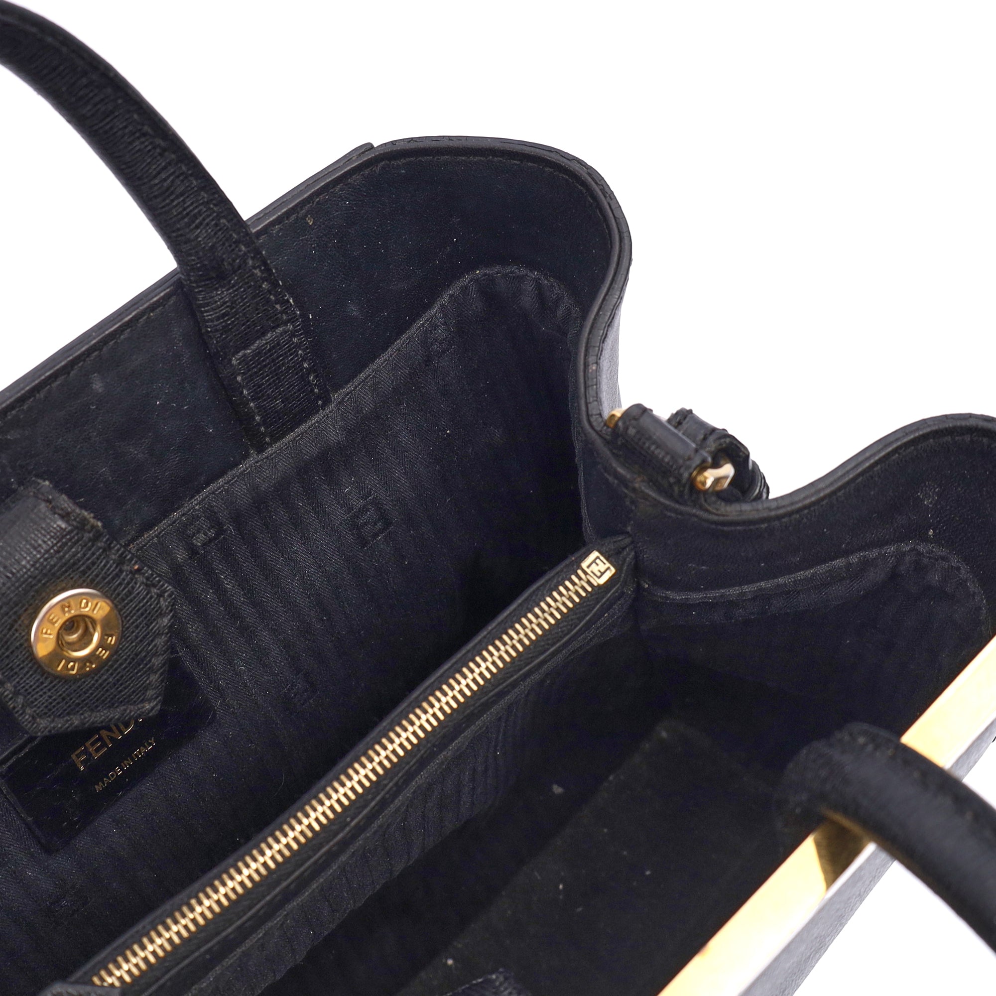 Fendi Tote 2Jour - Medium  in Black, Leather