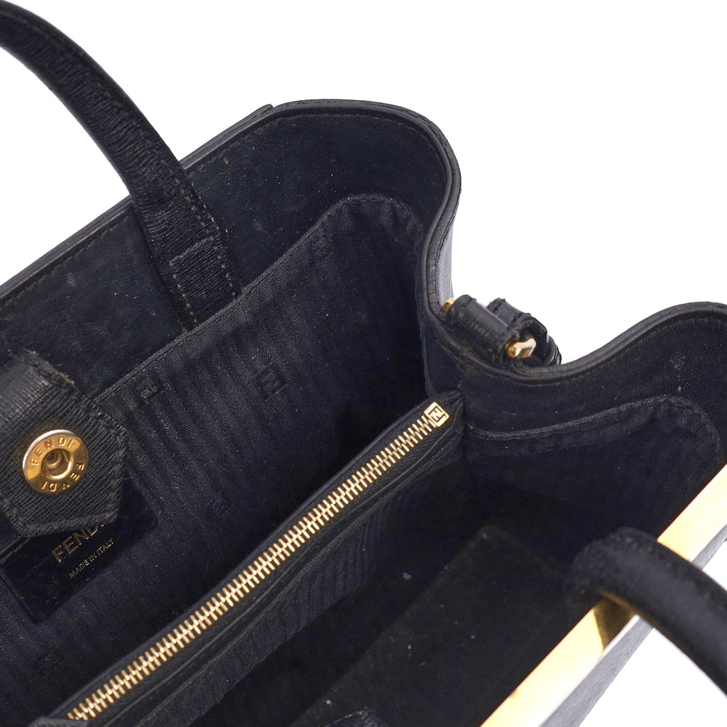 Fendi Tote 2Jour - Medium  in Black, Leather