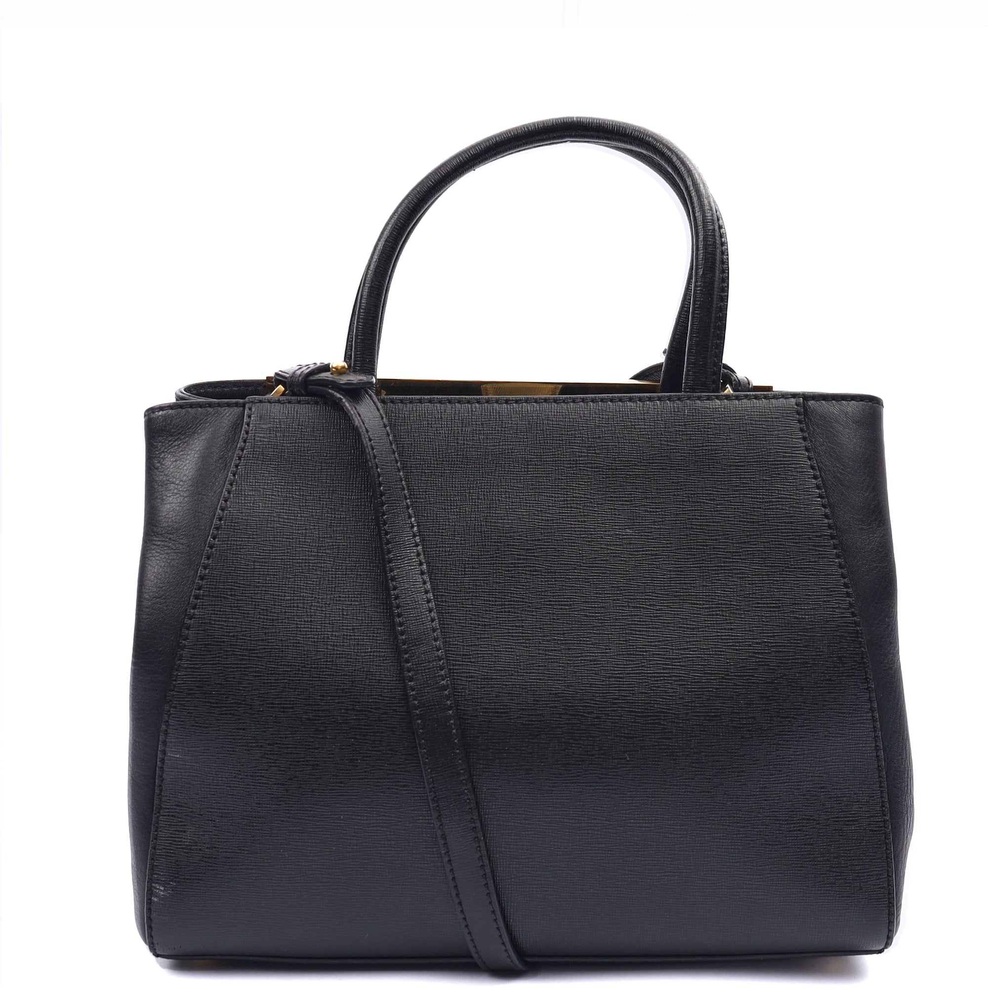 Fendi Tote 2Jour - Medium  in Black, Leather
