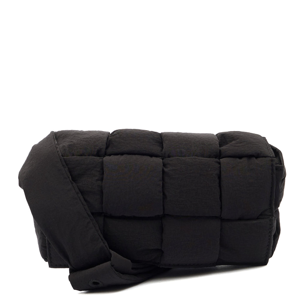 Bottega Veneta Mini Bag Padded Cassette in Black, Fabric