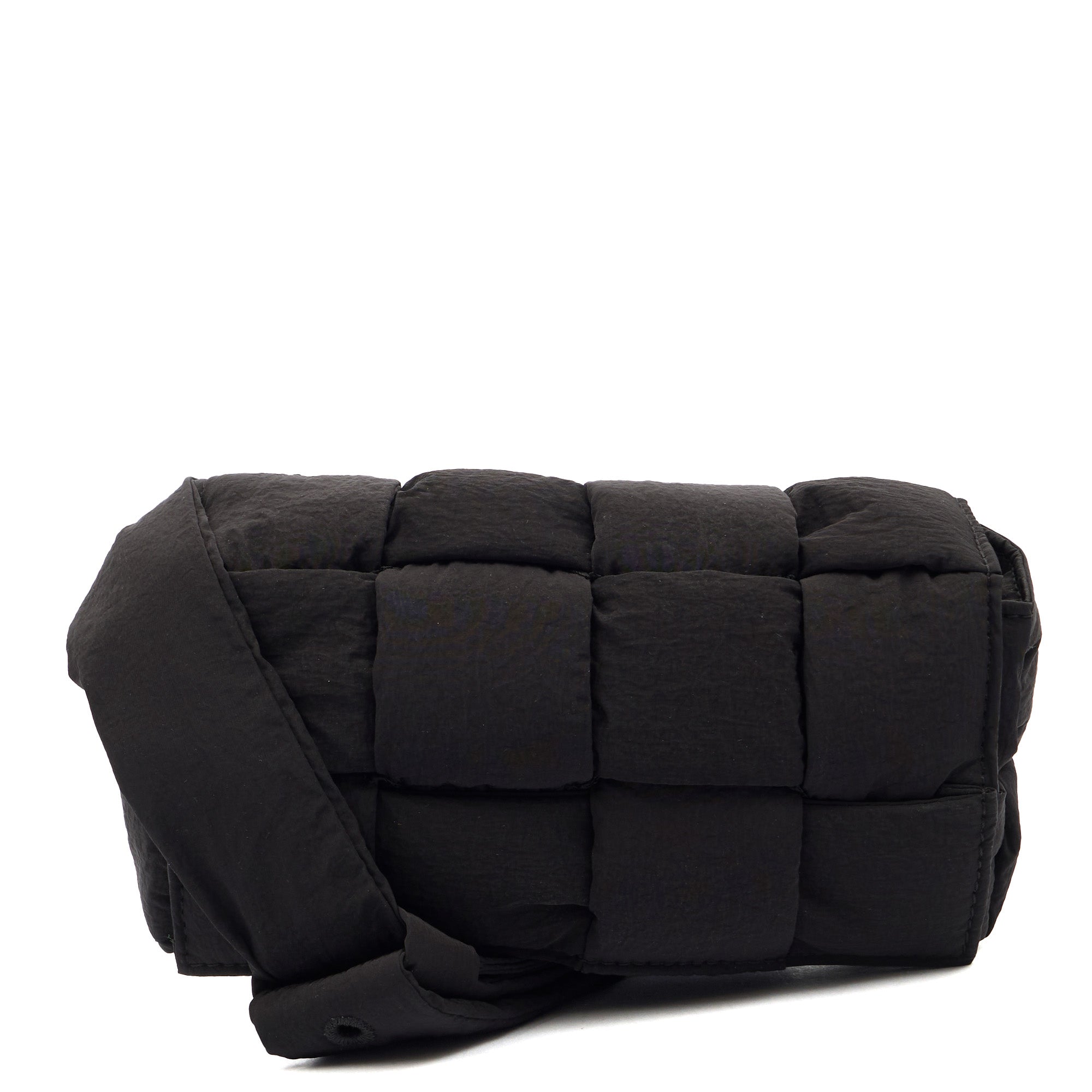 Bottega Veneta Mini Bag Padded Cassette in Black, Fabric
