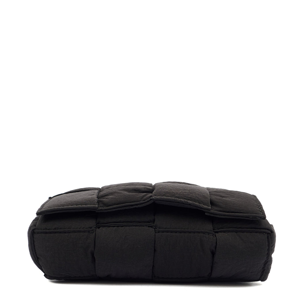 Bottega Veneta Mini Bag Padded Cassette in Black, Fabric