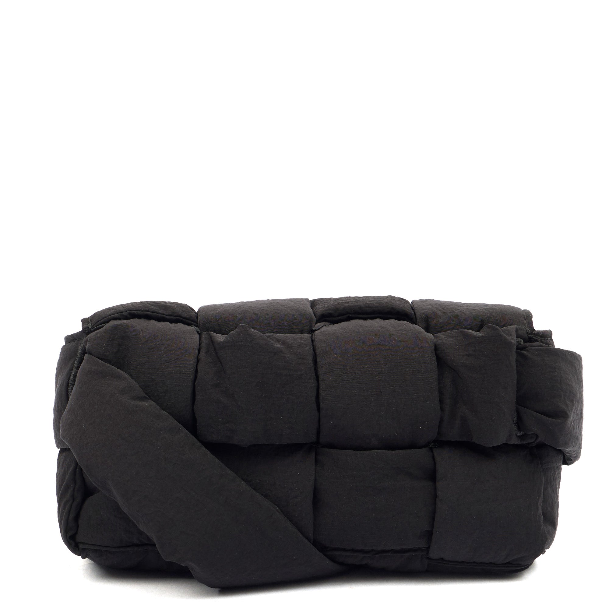 Bottega Veneta Mini Bag Padded Cassette in Black, Fabric
