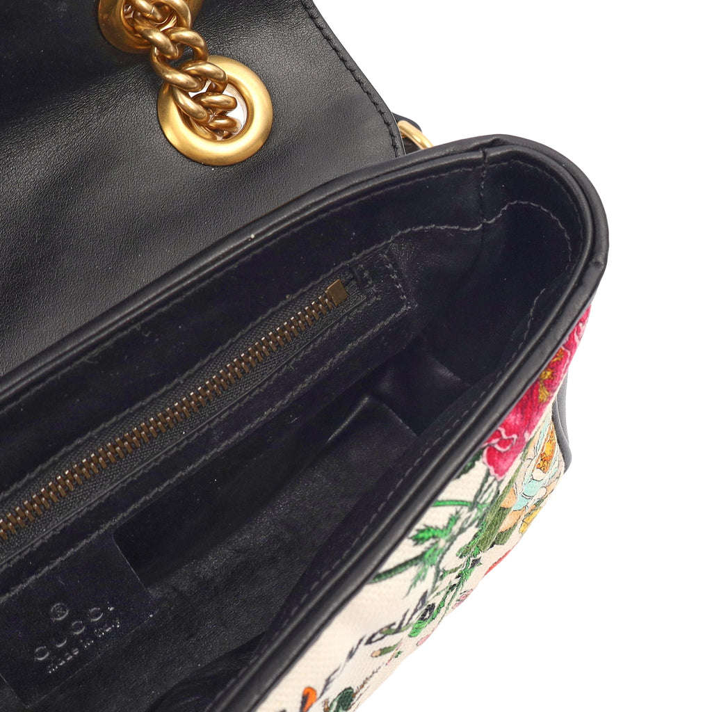 Gucci Shoulder Bag Marmont Shoulder Flap Bag - Medium in Multi, Fabric