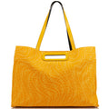 Fendi Tote Shopper Bag in Yellow, Fabric