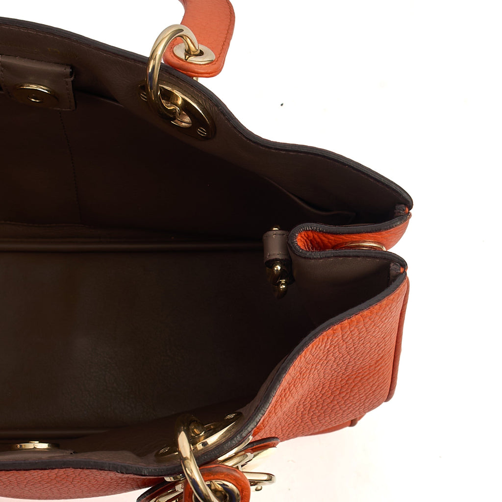 Christian Dior Diorissimo tote in Orange, Leather