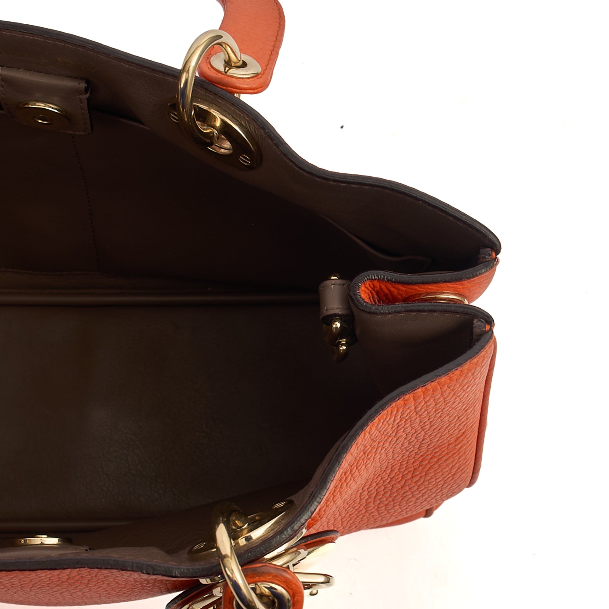 Christian Dior Diorissimo tote in Orange, Leather