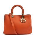 Christian Dior Diorissimo tote in Orange, Leather