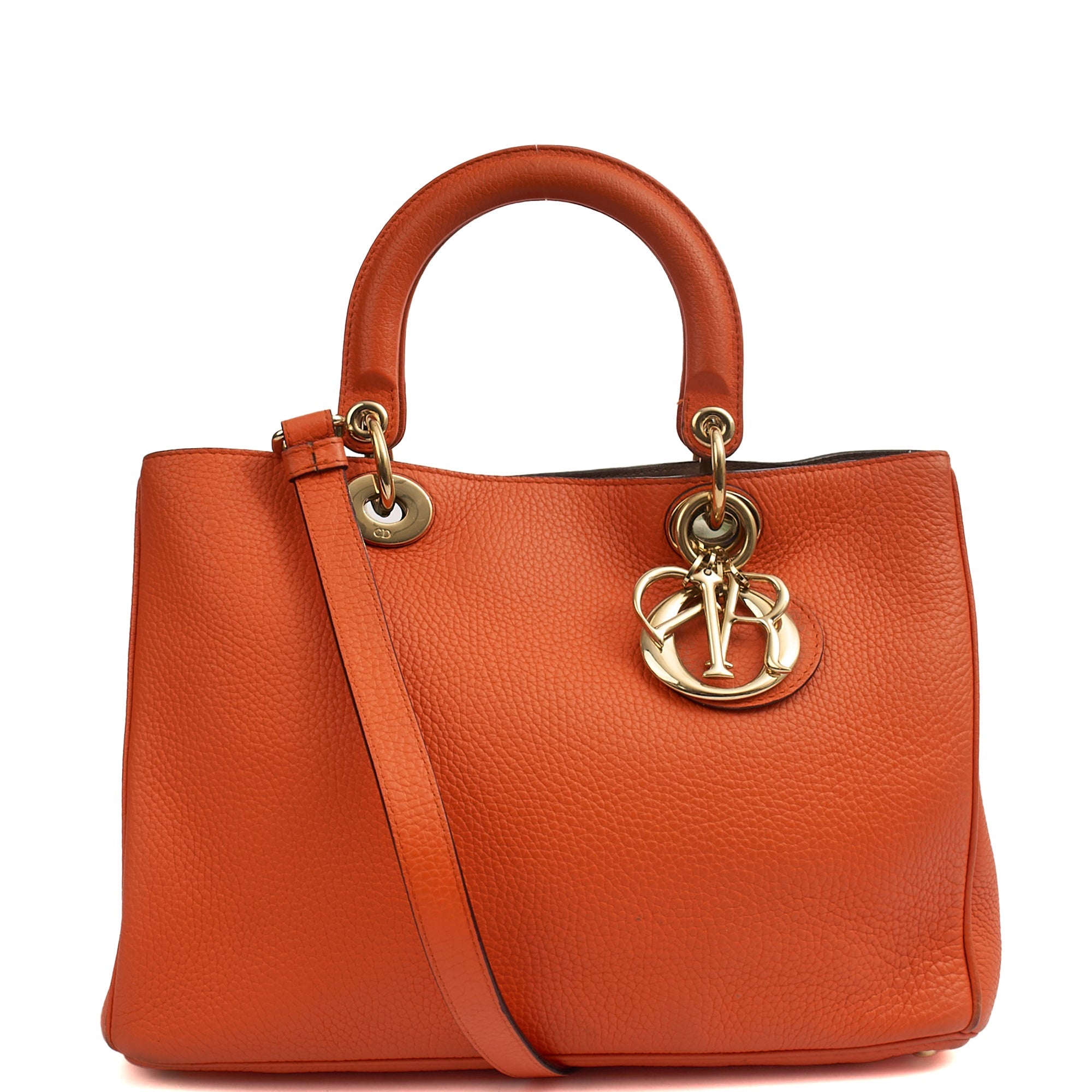 Christian Dior Diorissimo tote in Orange, Leather