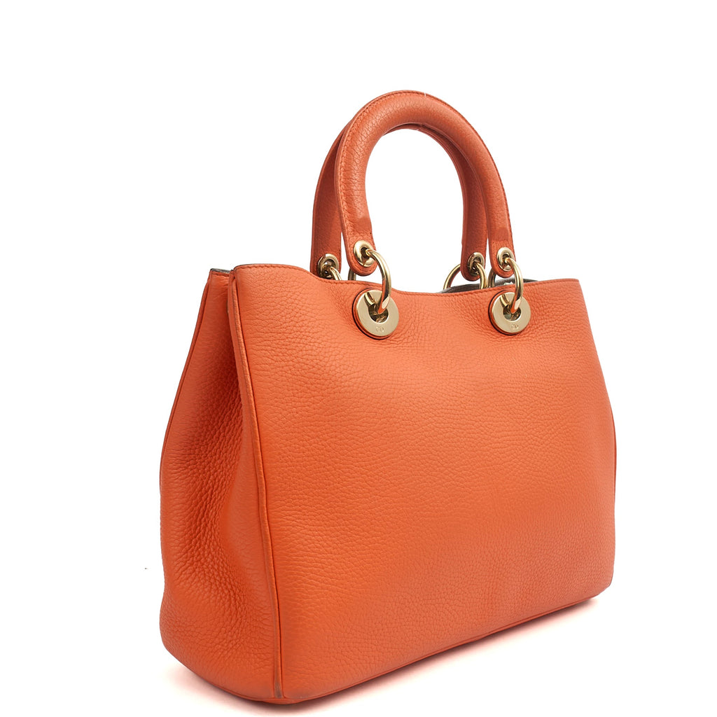 Christian Dior Diorissimo tote in Orange, Leather