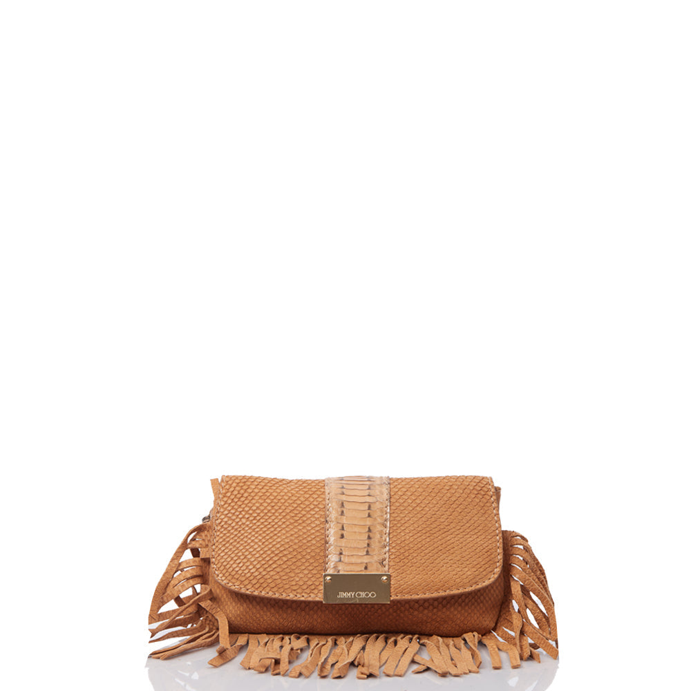Jimmy Choo Clutch Clutch in Brown, Leather