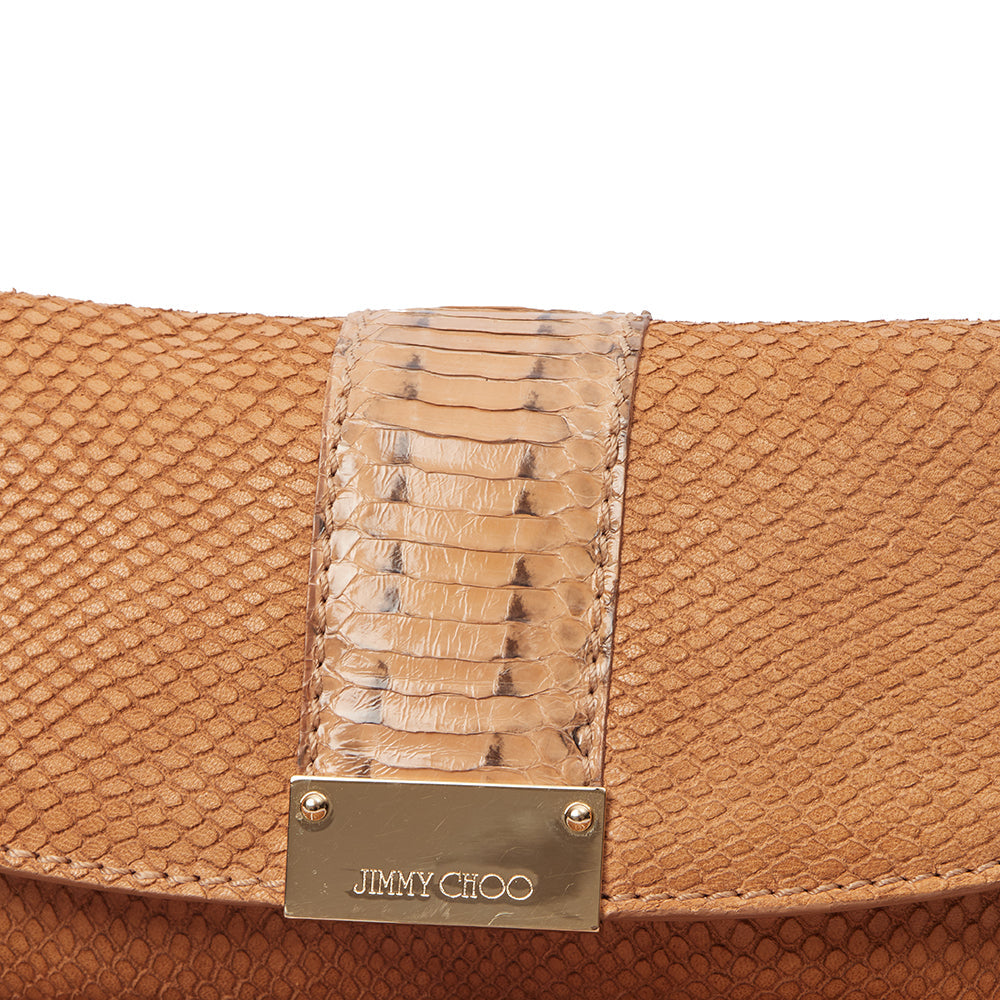 Jimmy Choo Clutch Clutch in Brown, Leather