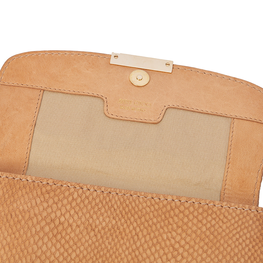 Jimmy Choo Clutch Clutch in Brown, Leather