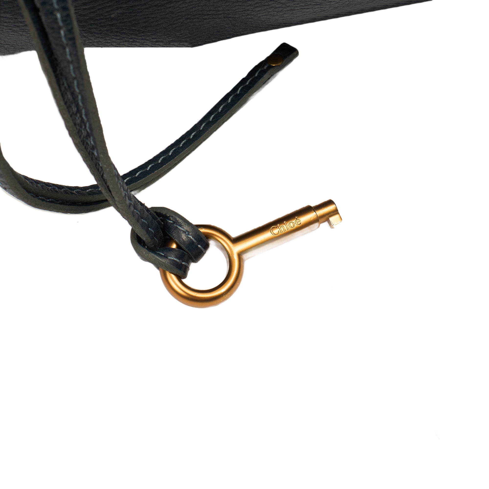 Chloe Shoulder Bag Paddington - Small in Blue, Leather