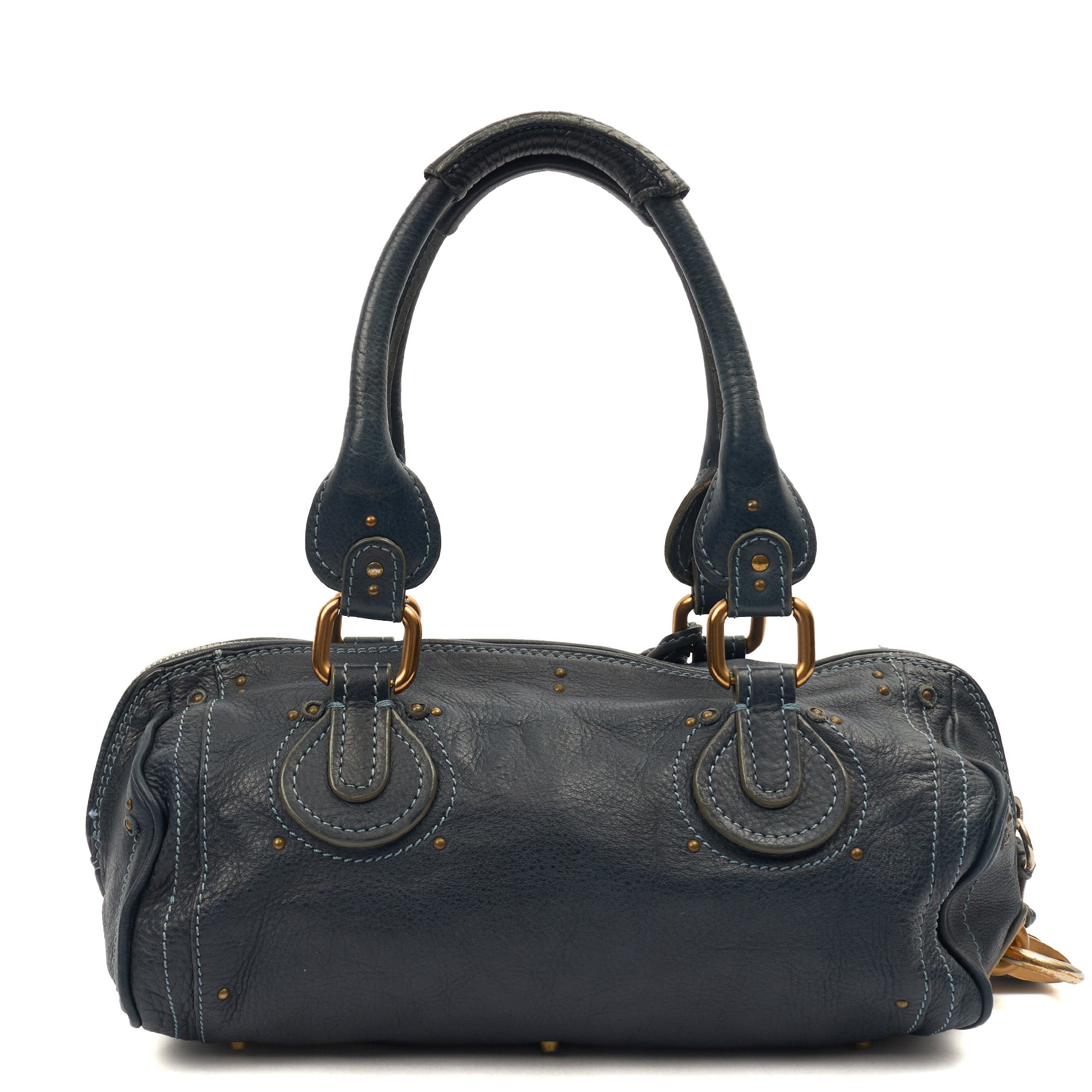 Chloe Shoulder Bag Paddington - Small in Blue, Leather