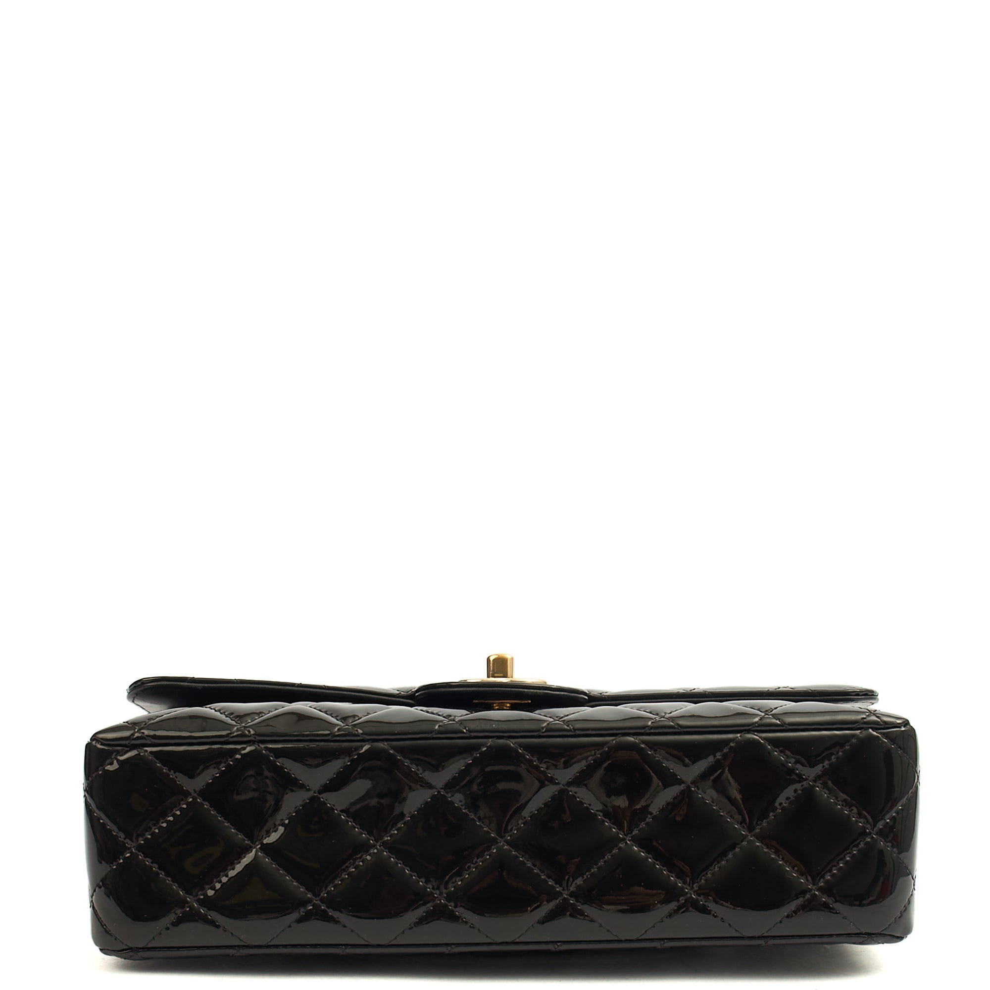 Chanel Shoulder Bag Classic Double Flap - Medium in Black, Patent Leather