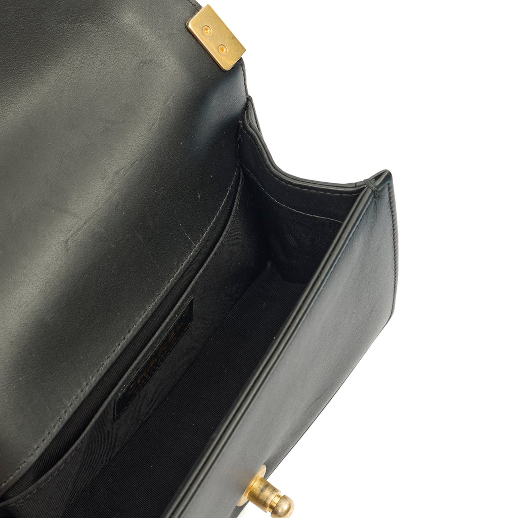 Chanel Mini Bag Boy - Mini in Metallic, Leather